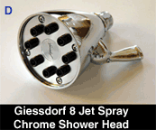 Giessdorf® VI featuring, 8 Jet  Giessdorf® with Hand Held