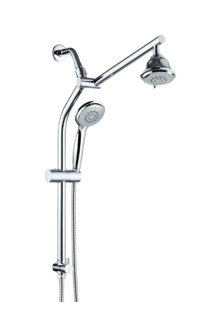 Mariner 7 Dual Shower Head System  With Adjustable Height Shower Arm