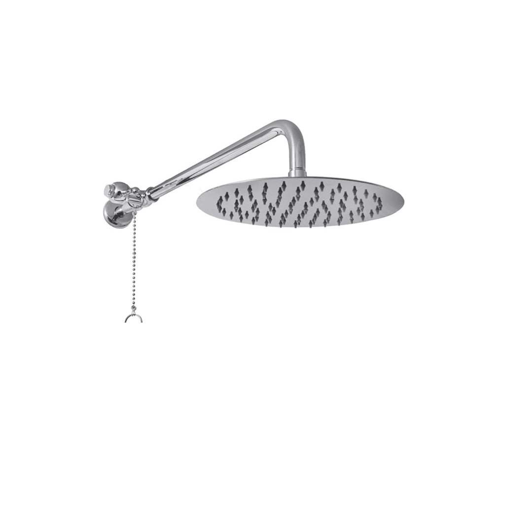 Swimming Pool and Patio Drench Rain Shower Head Shower Faucet-Self Closing Valve