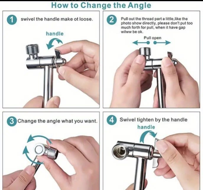 Adjustable Shower Arm Extender