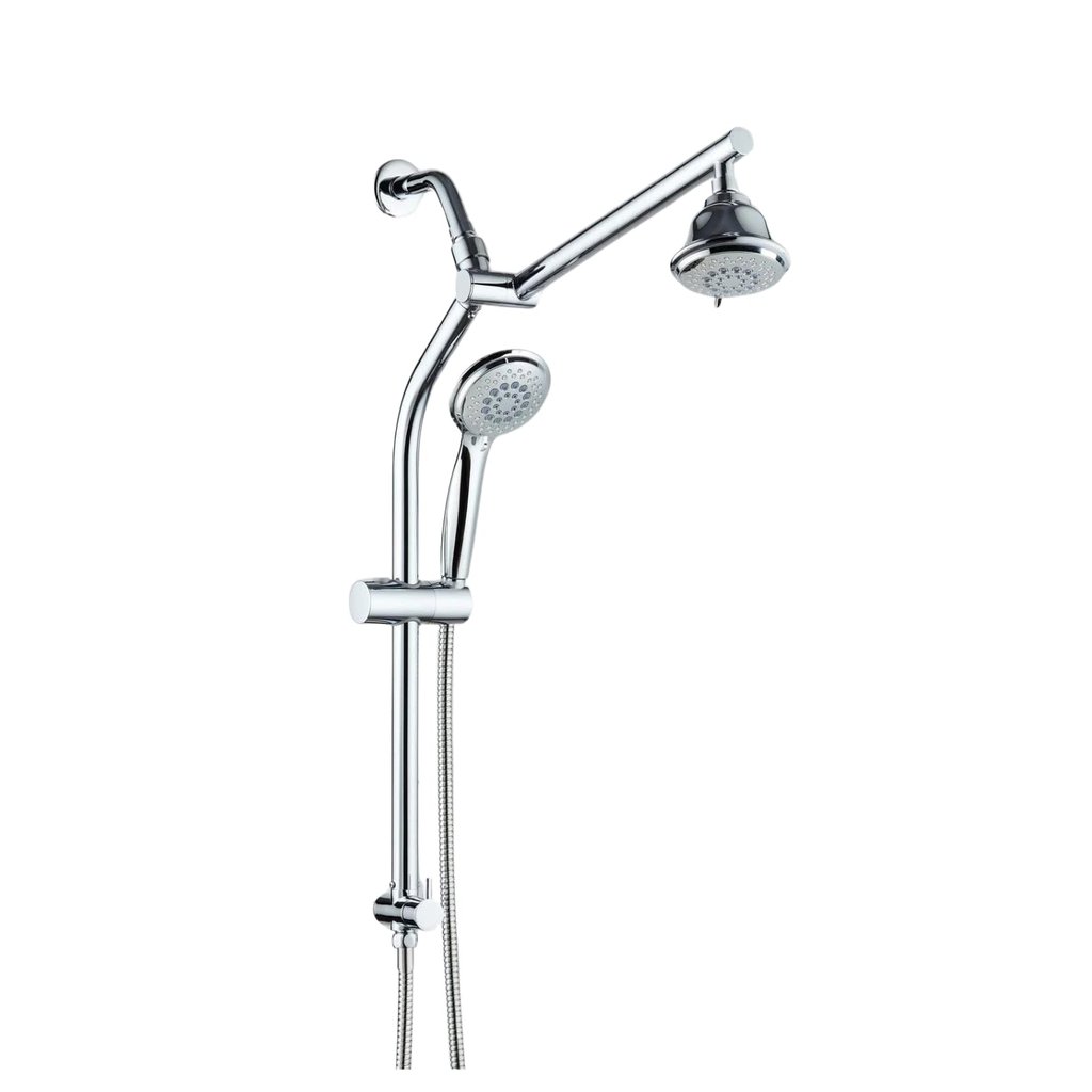 Mariner 7 Dual Shower Head System  With Adjustable Height Shower Arm