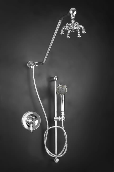 Octo 7 Shower System With Solid Brass 24” Slide Bar