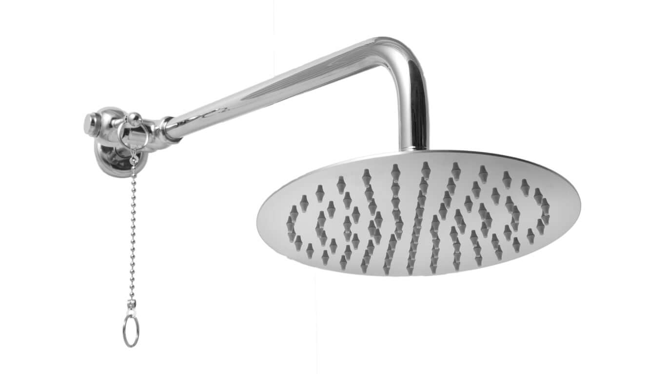 Swimming Pool and Patio Drench Rain Shower Head Shower Faucet-Self Closing Valve